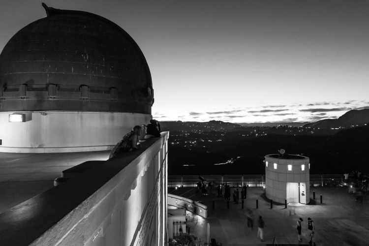 Griffith Observatory, facing west