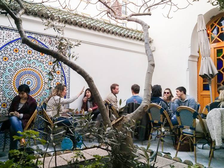 Patio at Paris Grand Mosque Tea Room
