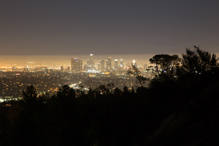 Downtown LA at night from Griffith Observatory
